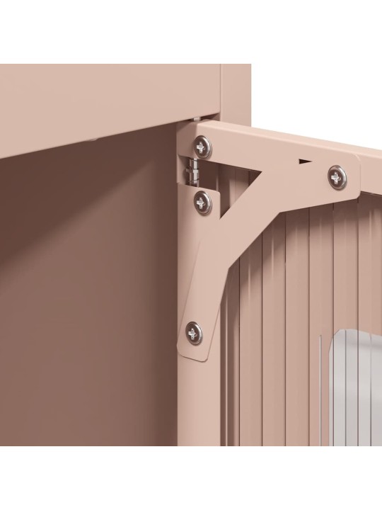 Highboard pinkki 68x39x123 cm teräs