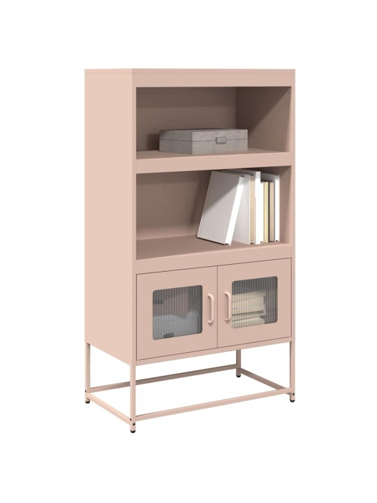 Highboard pinkki 68x39x123 cm teräs