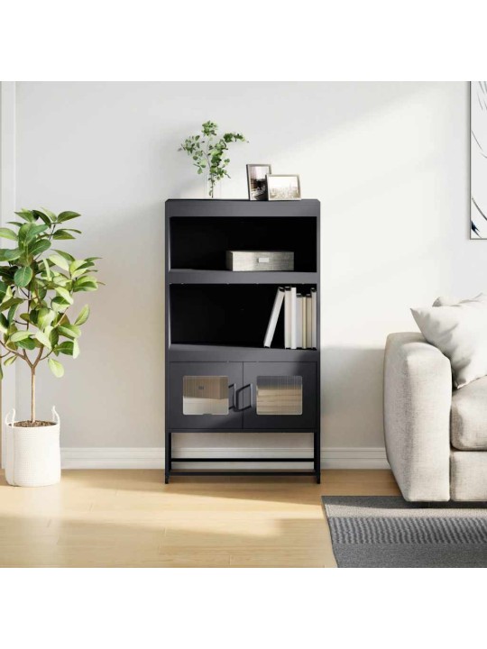 Highboard antrasiitti 68x39x123 cm terästä