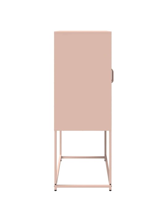 Highboard pinkki 68x39x107 cm teräs