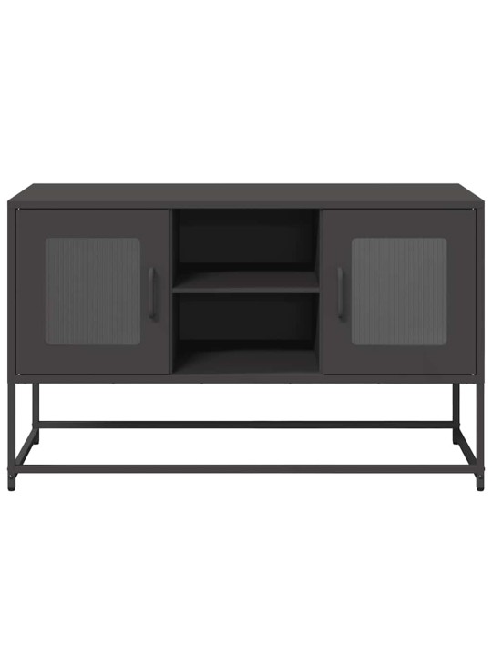 Tv-taso musta 100,5x39x60,5 cm teräs