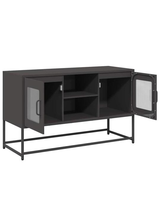 Tv-taso musta 100,5x39x60,5 cm teräs