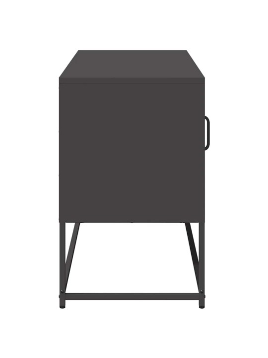 Tv-taso musta 100,5x39x60,5 cm teräs