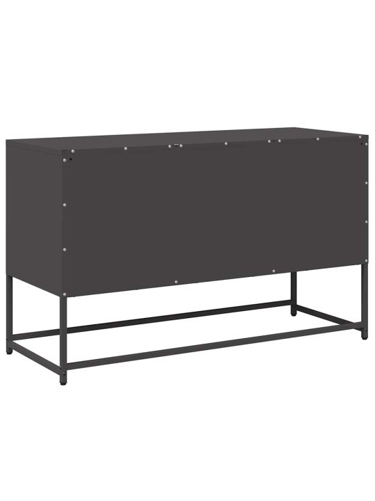 Tv-taso musta 100,5x39x60,5 cm teräs
