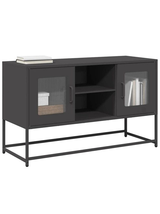 Tv-taso musta 100,5x39x60,5 cm teräs