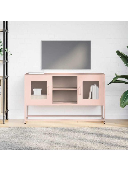 Tv-taso pinkki 100,5x39x60,5 cm teräs