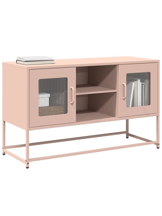 Tv-taso pinkki 100,5x39x60,5 cm teräs