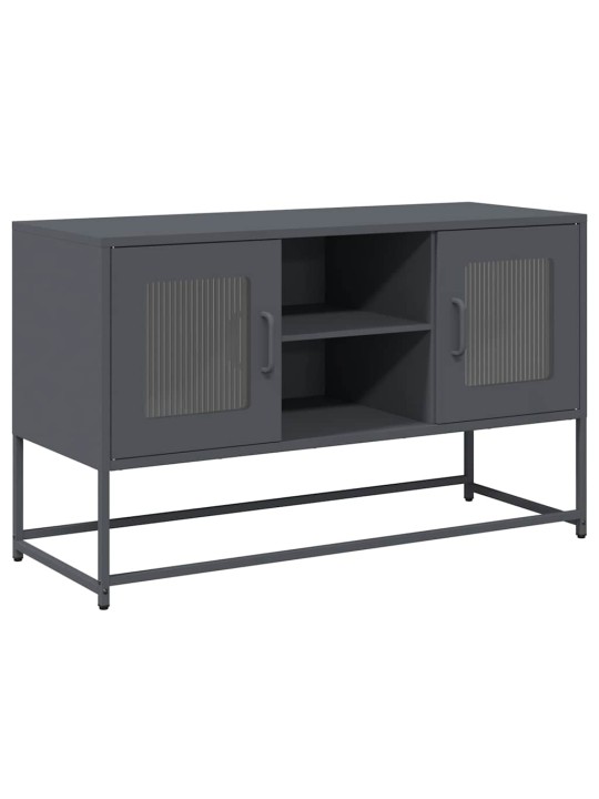 Tv-taso antrasiitti 100,5x39x60,5 cm teräs
