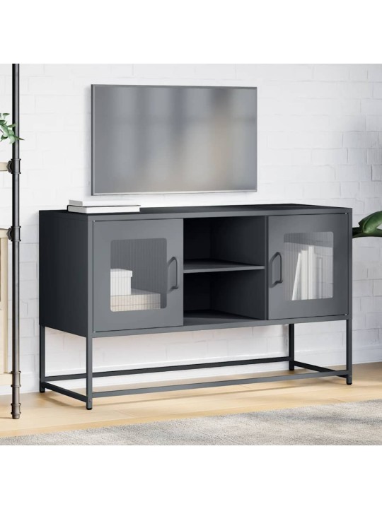 Tv-taso antrasiitti 100,5x39x60,5 cm teräs