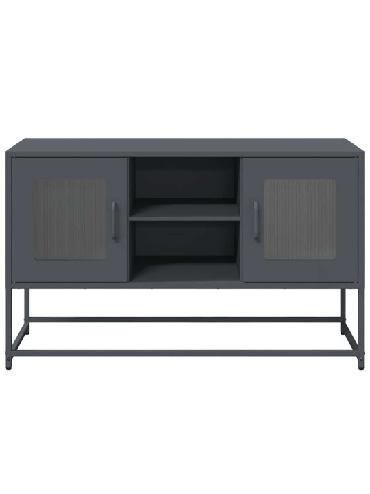Tv-taso antrasiitti 100,5x39x60,5 cm teräs