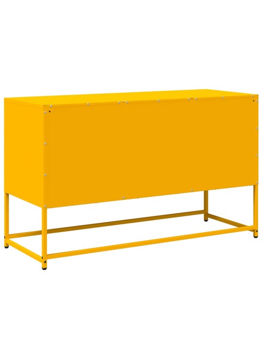 Tv-taso sinapinkeltainen 100,5x39x60,5 cm teräs