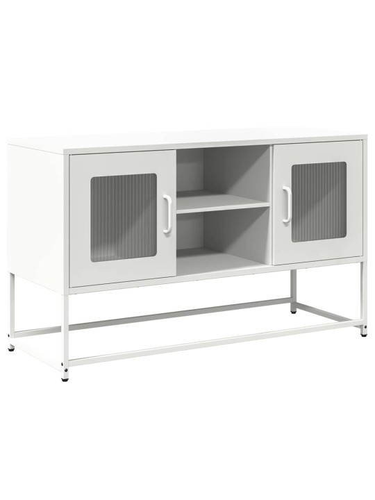 Tv-taso valkoinen 100,5x39x60,5 cm teräs