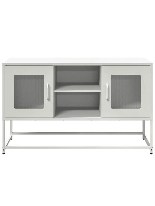 Tv-taso valkoinen 100,5x39x60,5 cm teräs