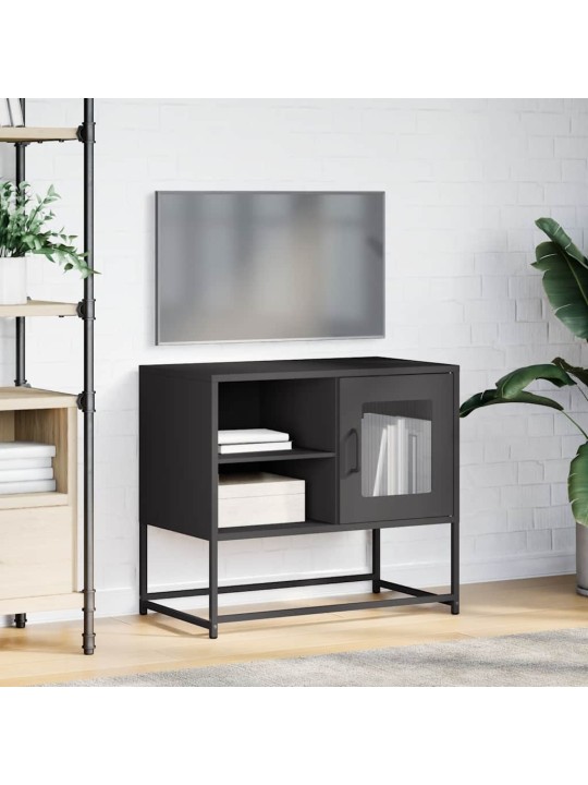 Tv-taso musta 68x39x60,5 cm teräs