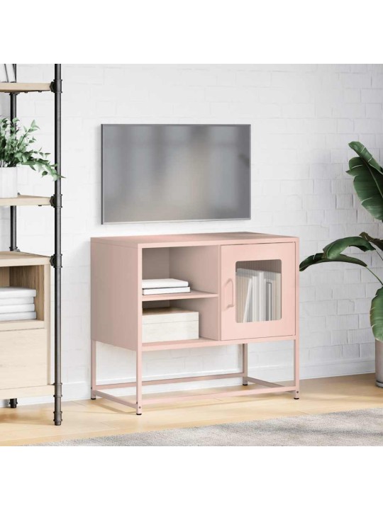 Tv-taso pinkki 68x39x60,5 cm teräs