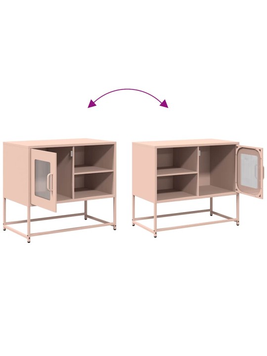Tv-taso pinkki 68x39x60,5 cm teräs