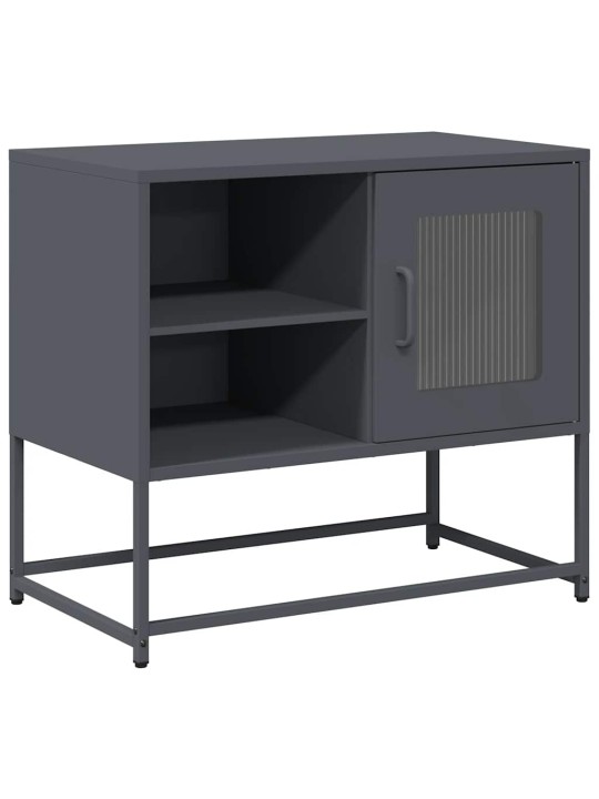 Tv-taso antrasiitti 68x39x60,5 cm teräs