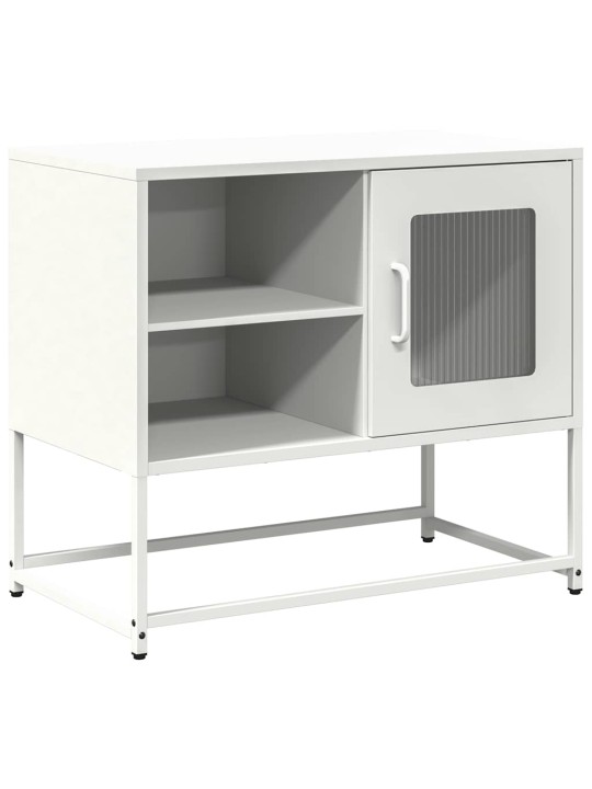 Tv-taso valkoinen 68x39x60,5 cm teräs