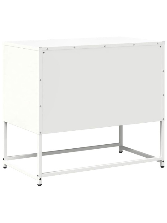 Tv-taso valkoinen 68x39x60,5 cm teräs