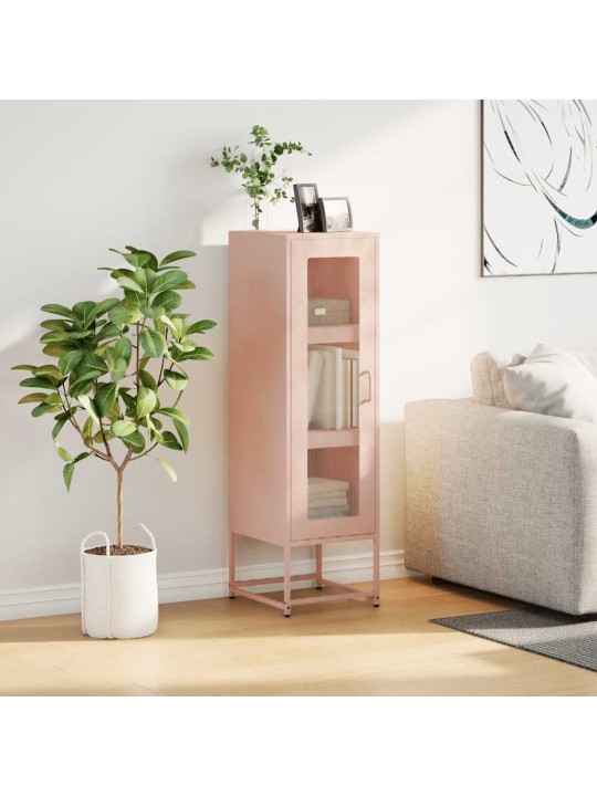 Highboard pinkki 36x39x123 cm kylmävalssattu teräs