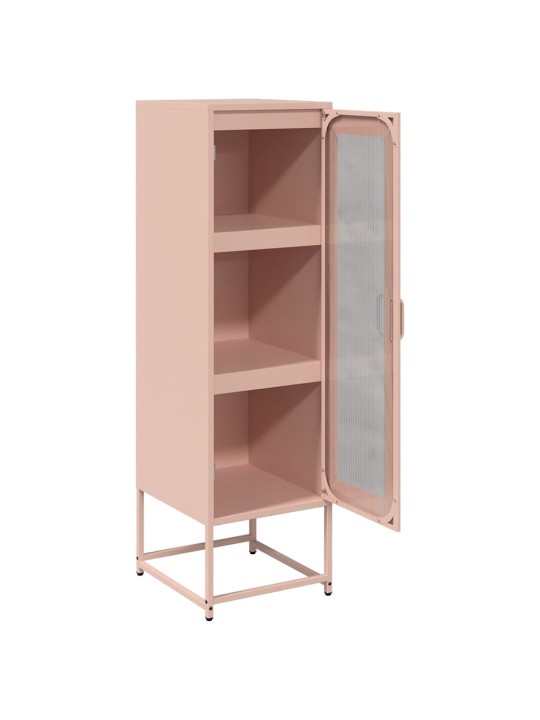 Highboard pinkki 36x39x123 cm kylmävalssattu teräs