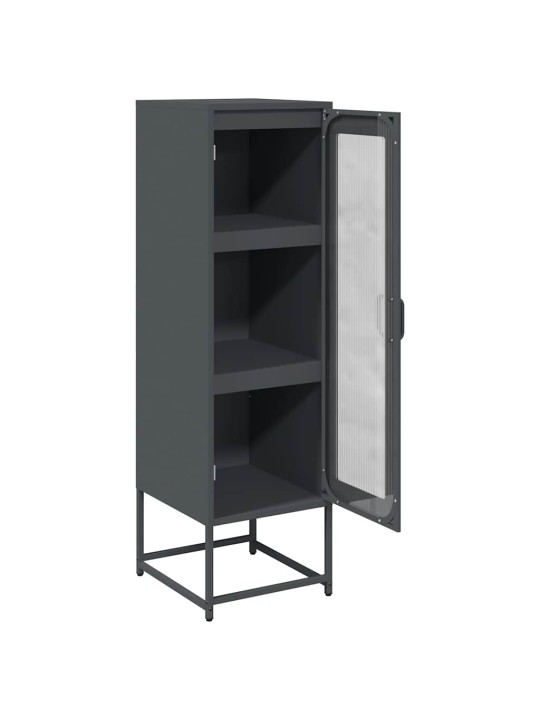 Highboard antrasiitti 36x39x123 cm kylmävalssattu teräs