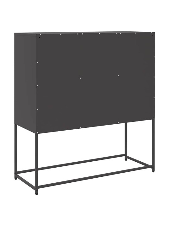 Senkki musta 100,5x39x107 cm kylmävalssattu teräs