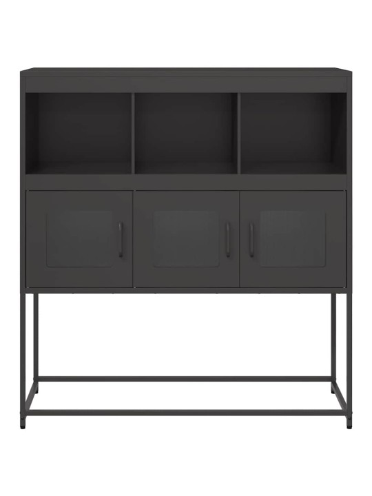 Senkki musta 100,5x39x107 cm kylmävalssattu teräs