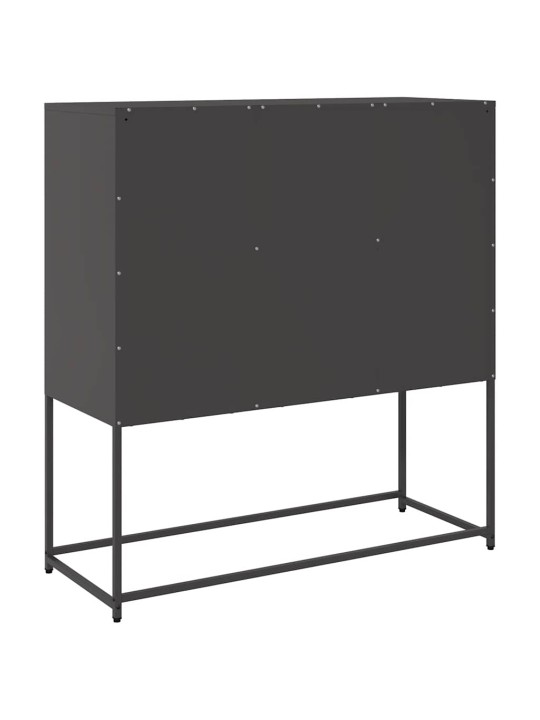Senkki musta 100,5x39x107 cm kylmävalssattu teräs