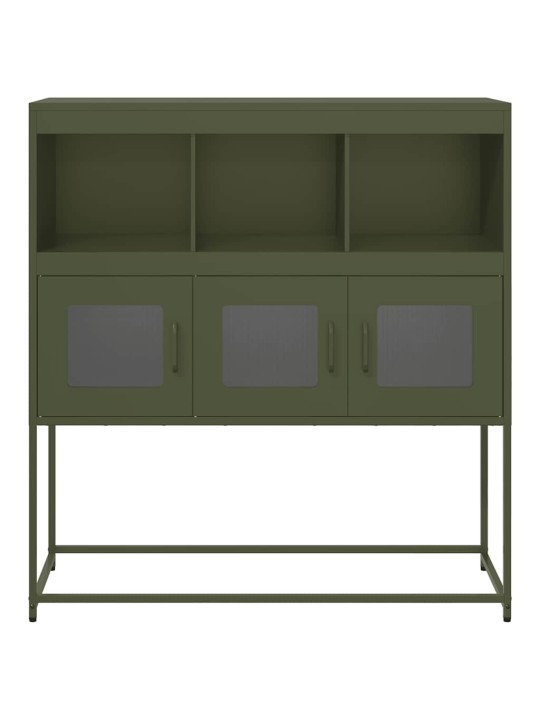 Senkki oliivinvihreä 100,5x39x107 cm kylmävalssattu teräs