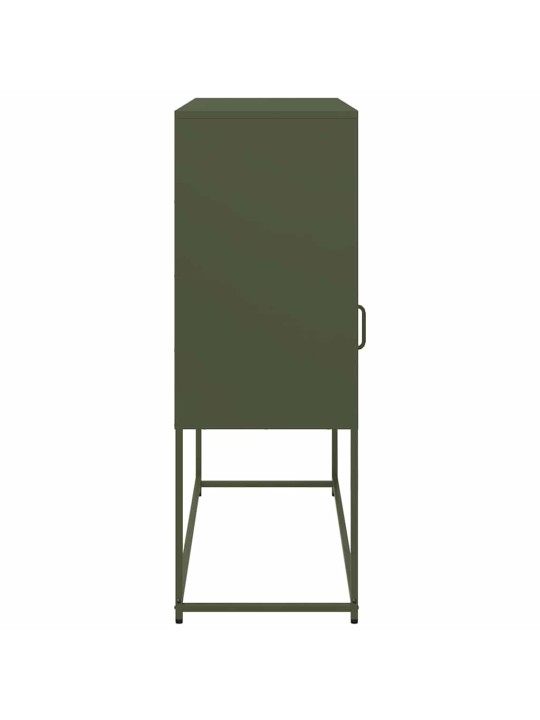 Senkki oliivinvihreä 100,5x39x107 cm kylmävalssattu teräs