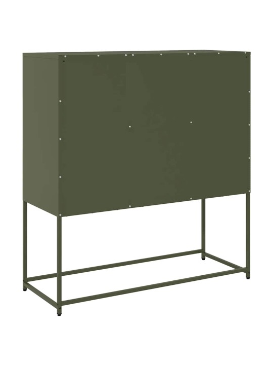 Senkki oliivinvihreä 100,5x39x107 cm kylmävalssattu teräs