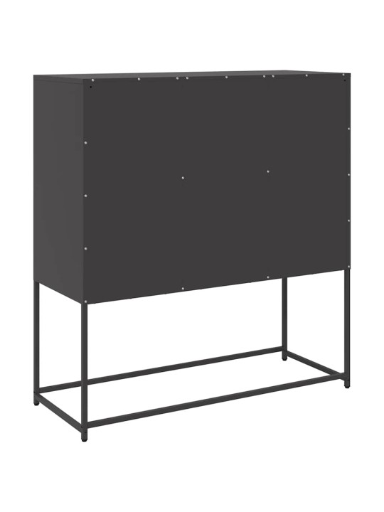 Senkki musta 100,5x39x107 cm kylmävalssattu teräs