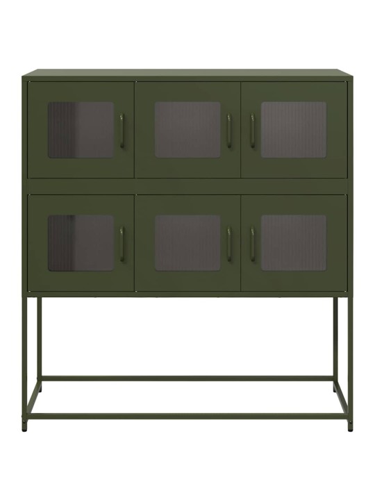 Senkki oliivinvihreä 100,5x39x107 cm kylmävalssattu teräs