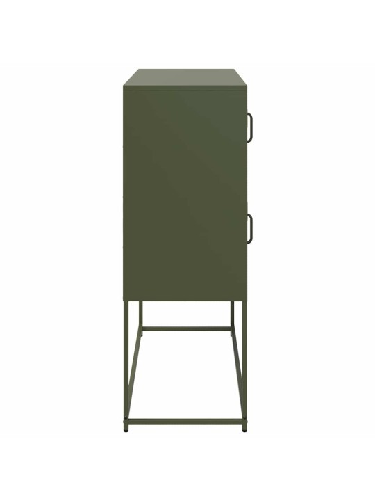 Senkki oliivinvihreä 100,5x39x107 cm kylmävalssattu teräs