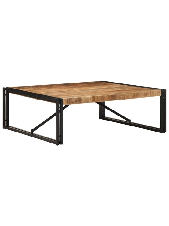 sohvapöytä 100x100x35 cm massiivi karkea puu mango