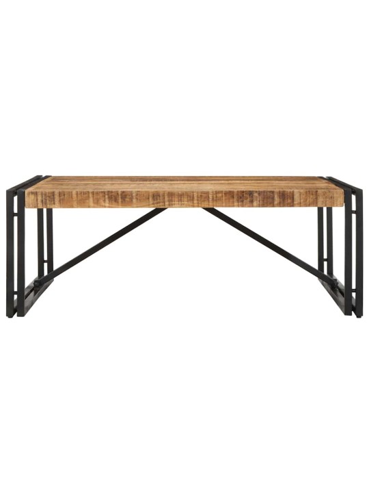 sohvapöytä 100x100x35 cm massiivi karkea puu mango