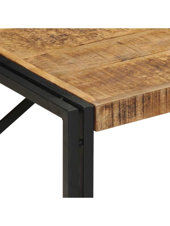 sohvapöytä 100x100x35 cm massiivi karkea puu mango