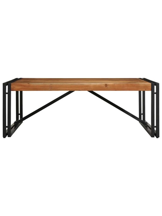 sohvapöytä 100x100x35 cm massiivipuu akaasia