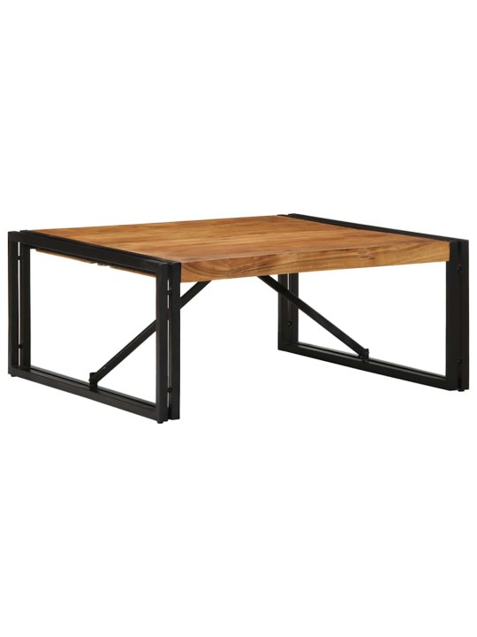 Sohvapöytä 80x80x35 cm massiivipuu akaasia