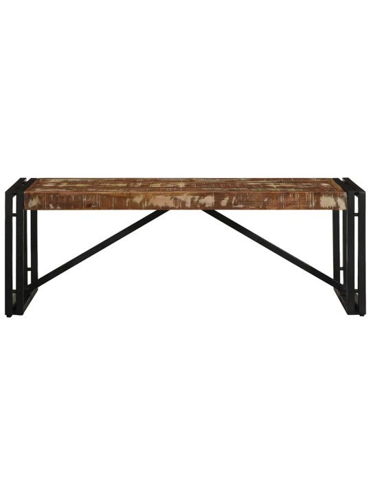 Sohvapöytä monivärinen 100x50x35 cm massiivipuu kierrätetty