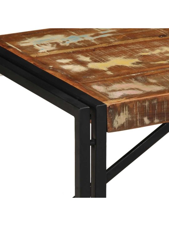 Sohvapöytä monivärinen 100x50x35 cm massiivipuu kierrätetty