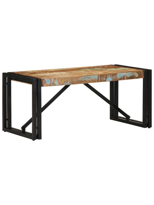 Sohvapöytä monivärinen 80x40x35 cm massiivipuu kierrätetty