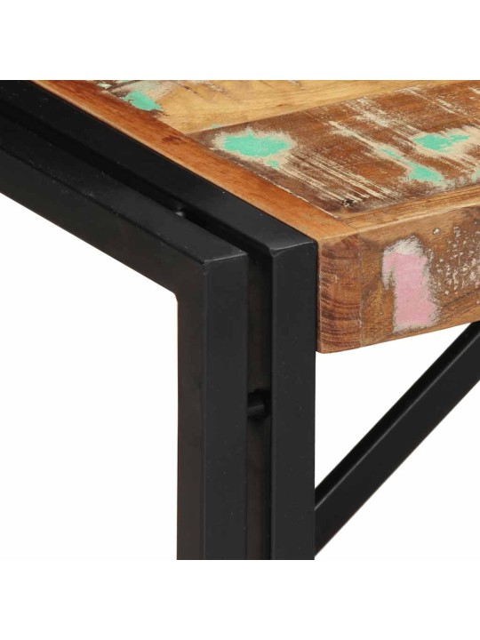 Sohvapöytä monivärinen 80x40x35 cm massiivipuu kierrätetty