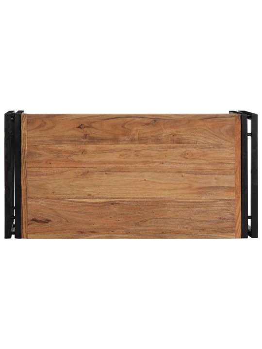 Sohvapöytä 80x40x35 cm massiivipuu akaasia