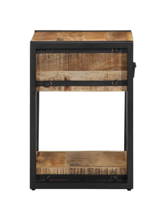 Yöpöytäkaapit 2 kpl 40x35x50 cm massiivipuuta mango