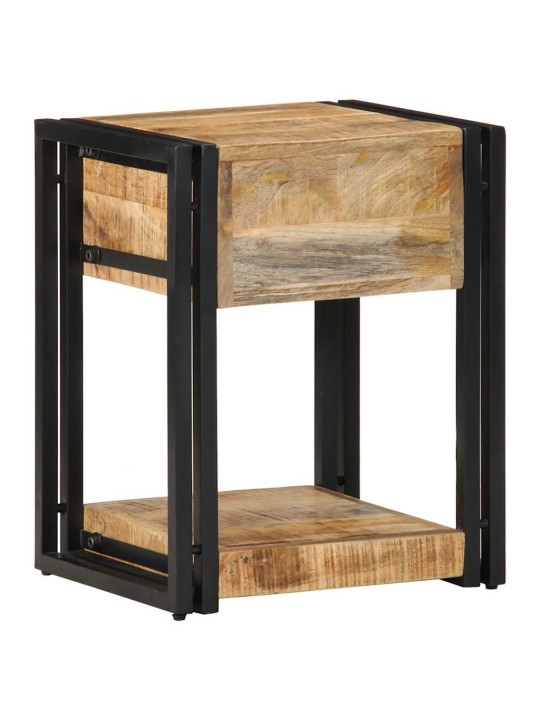 Yöpöytäkaapit 2 kpl 40x35x50 cm massiivipuuta mango