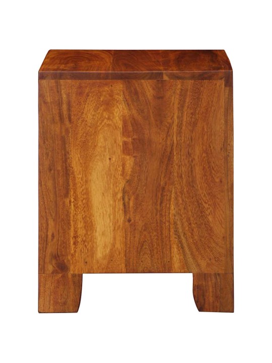 Yöpöytäkaappi 2 kpl 40x35x45 cm massiivipuu akaasia