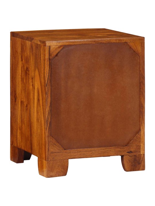 Yöpöytäkaappi 2 kpl 35x35x45 cm massiivipuu akaasia