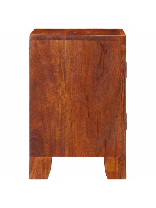 Yöpöytäkaappi 2 kpl 40x30x45 cm massiivipuu akaasia